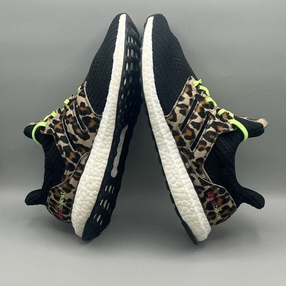 2020 Adidas Ultraboost DNA Leopard Animal Print Running - Men's Size 9.5 USED